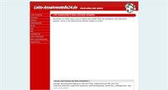 Desktop Screenshot of lotto-annahmestelle24.de