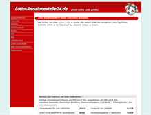 Tablet Screenshot of lotto-annahmestelle24.de